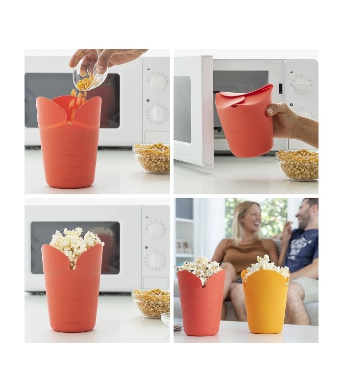 Bols à Pop-corn Pliables en Silicone Popbox