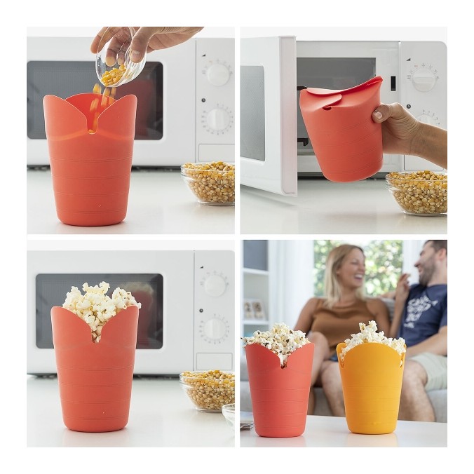 Bols à Pop-corn Pliables en Silicone Popbox