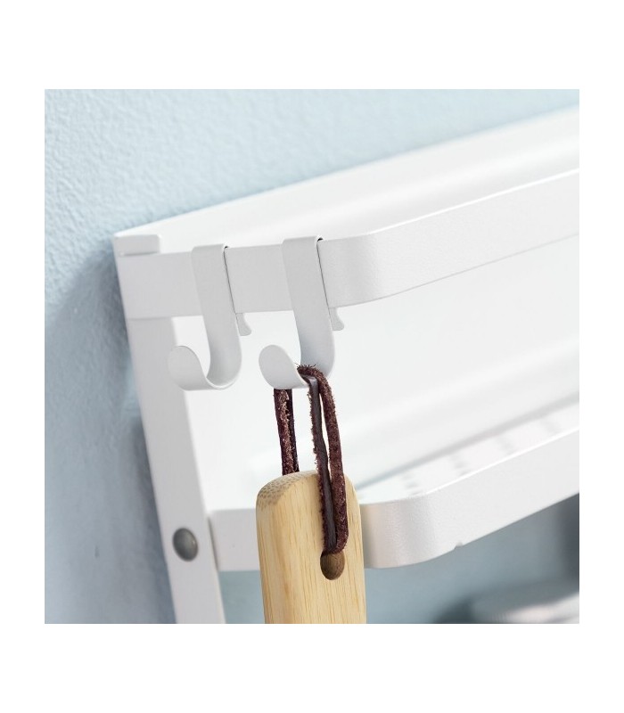 Étagère blanche magnétique rangement pratique