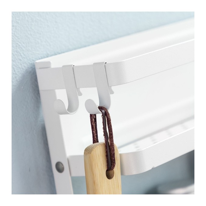 Étagère blanche magnétique rangement pratique