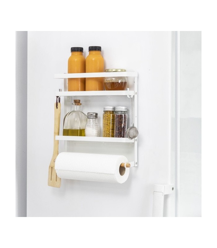 Étagère blanche magnétique rangement pratique