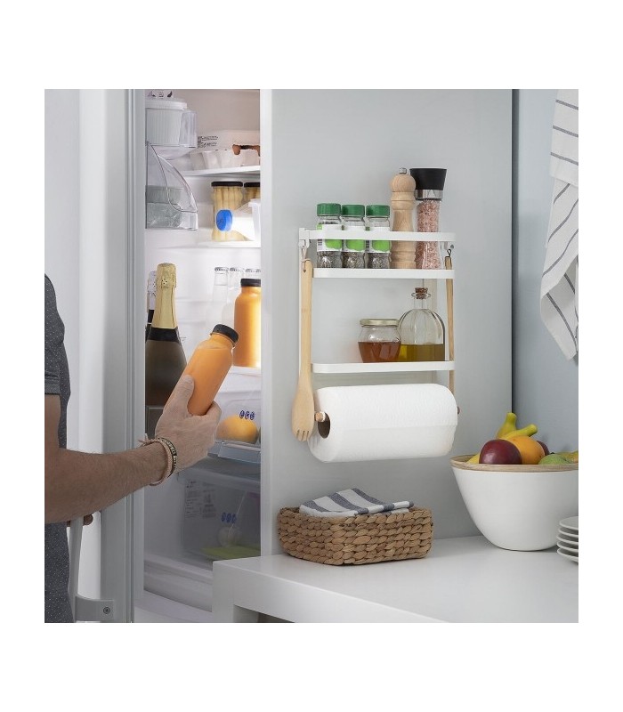Étagère blanche magnétique rangement pratique
