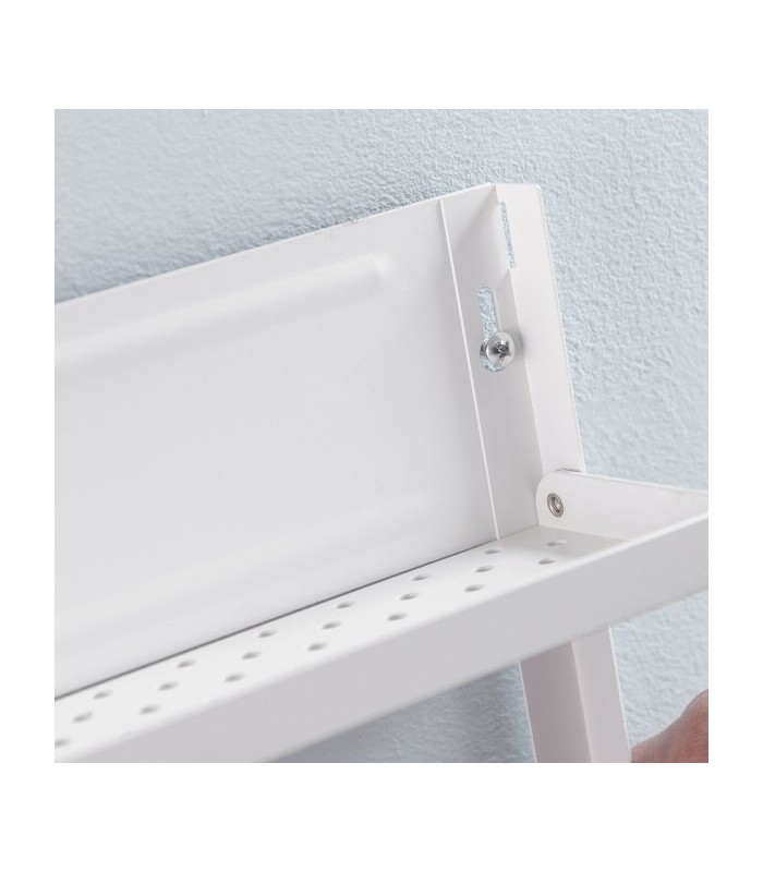 Étagère blanche magnétique rangement pratique