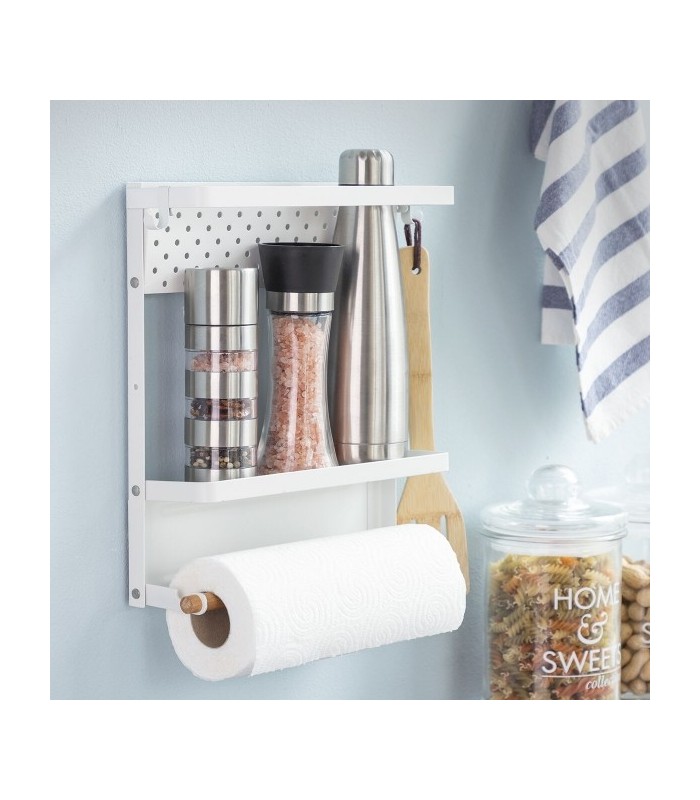 Étagère blanche magnétique rangement pratique