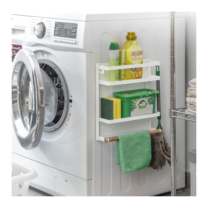 Étagère blanche magnétique rangement pratique