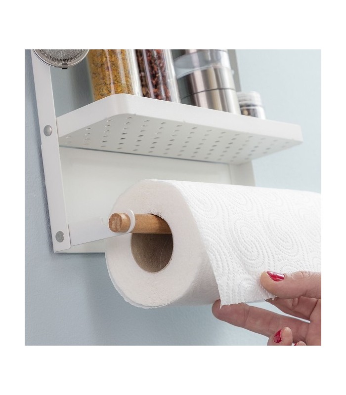 Étagère blanche magnétique rangement pratique