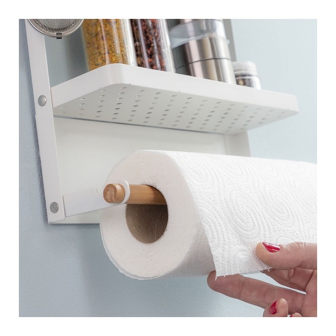 Étagère blanche magnétique rangement pratique