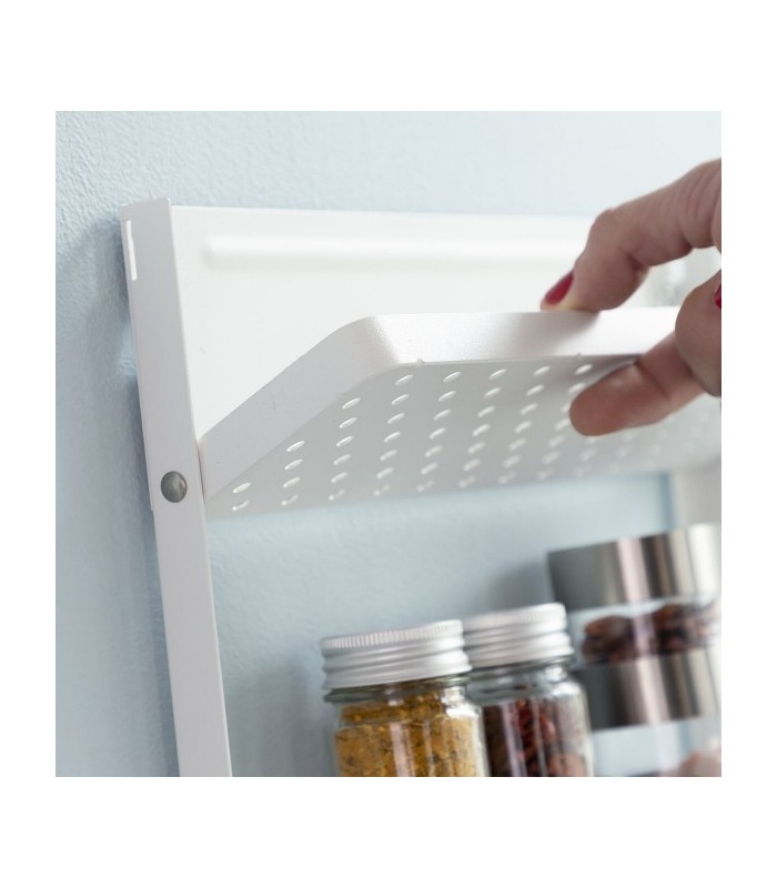 Étagère blanche magnétique rangement pratique