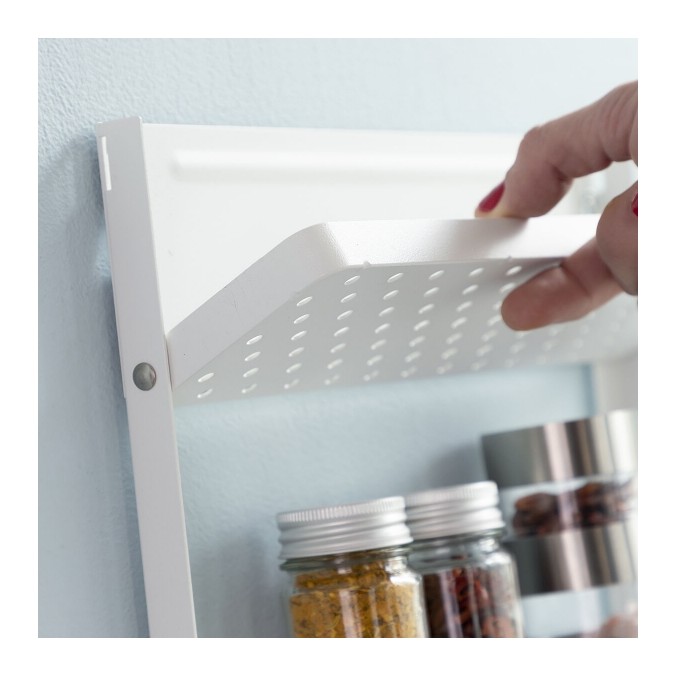 Étagère blanche magnétique rangement pratique