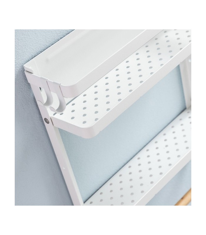Étagère blanche magnétique rangement pratique