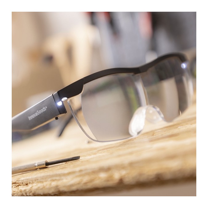Lunettes loupe de précision avec éclairage Led intégré