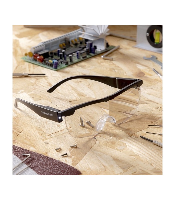 Lunettes loupe de précision avec éclairage Led intégré