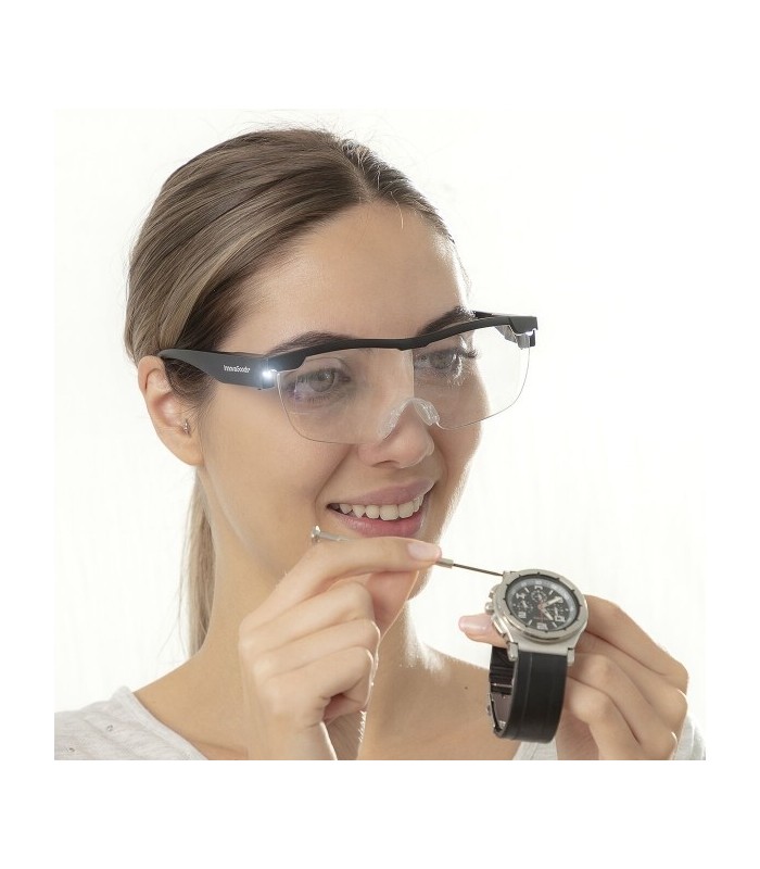 Lunettes loupe de précision avec éclairage Led intégré
