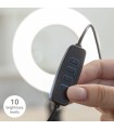 Anneau Lumineux LED Selfie avec Support Commande Intégrée