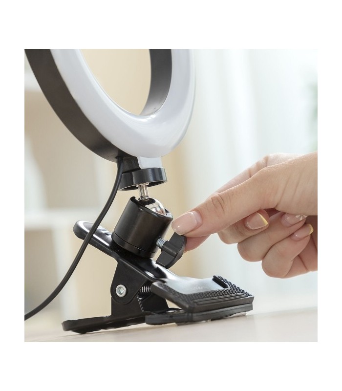 Anneau Lumineux LED Selfie avec Support Commande Intégrée