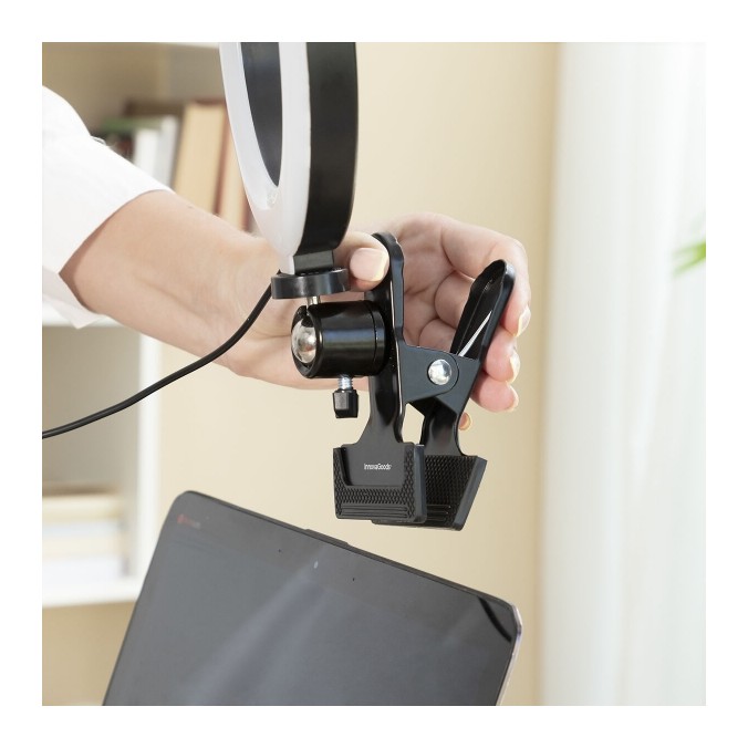 Anneau Lumineux LED Selfie avec Support Commande Intégrée