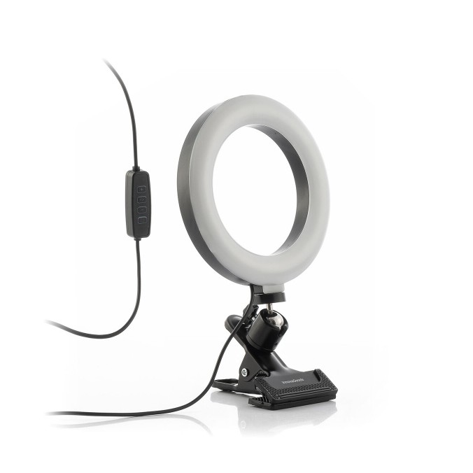 Anneau Lumineux LED Selfie avec Support Commande Intégrée