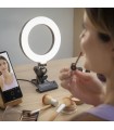 Anneau Lumineux LED Selfie avec Support Commande Intégrée