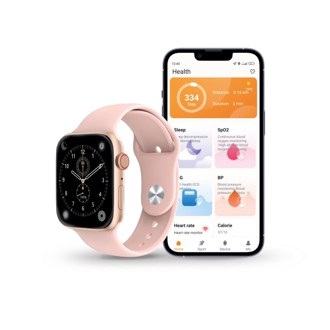Montre intelligente connecté bluetooth rose Smart Watch KSIX URBAN 4