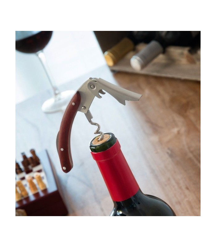 Coffret d'Accessoires à Vin et jeu d'Échecs 37 Pièces 2 en 1