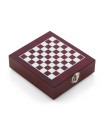 Coffret d'Accessoires à Vin et jeu d'Échecs 37 Pièces 2 en 1