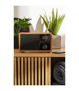 Enceinte Radio Rétro Bois Adler Noir Bluetooth 5.0