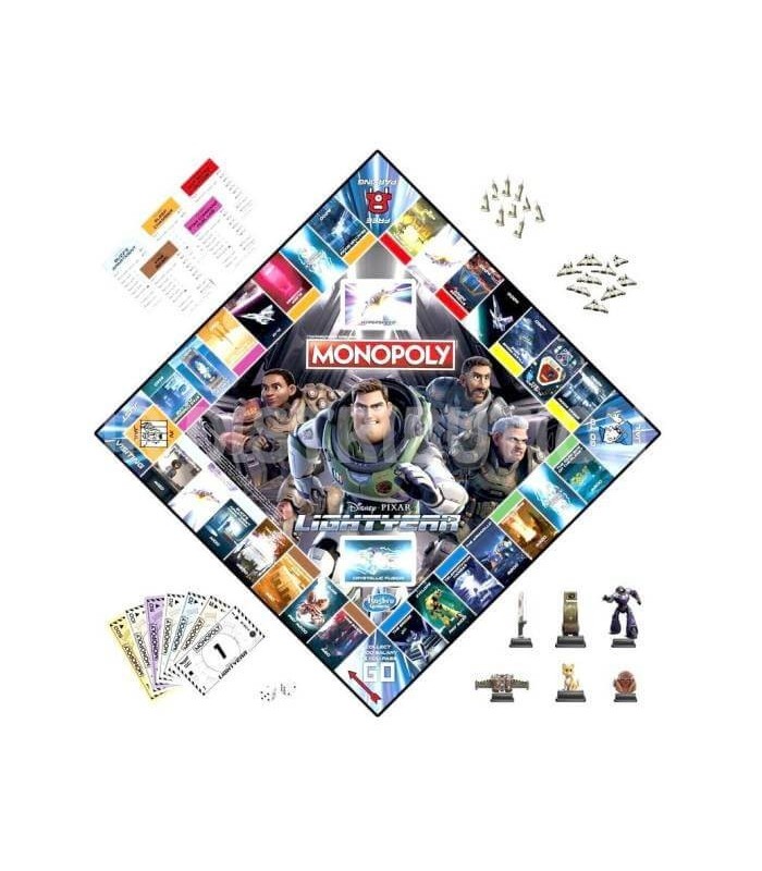Monopoly Édition Lightyear de Disney Pixar | Un Voyage Intergalactique en Famille