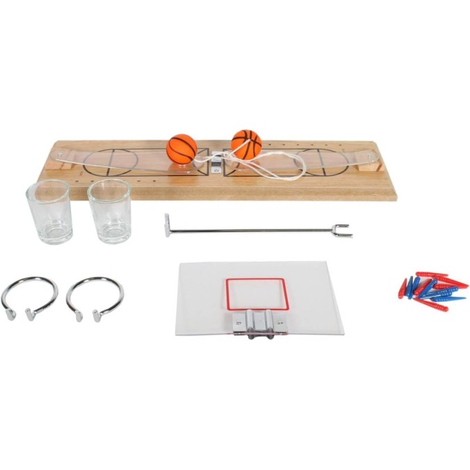 Jeu à Boire Basketball + 2 Verres Shooter