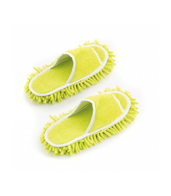 Chaussons de Nettoyage en Microfibre - 2 en 1 Serpillière & Chausson