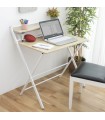 Bureau Pliable avec Étagère – Polyvalent et Gain de Place