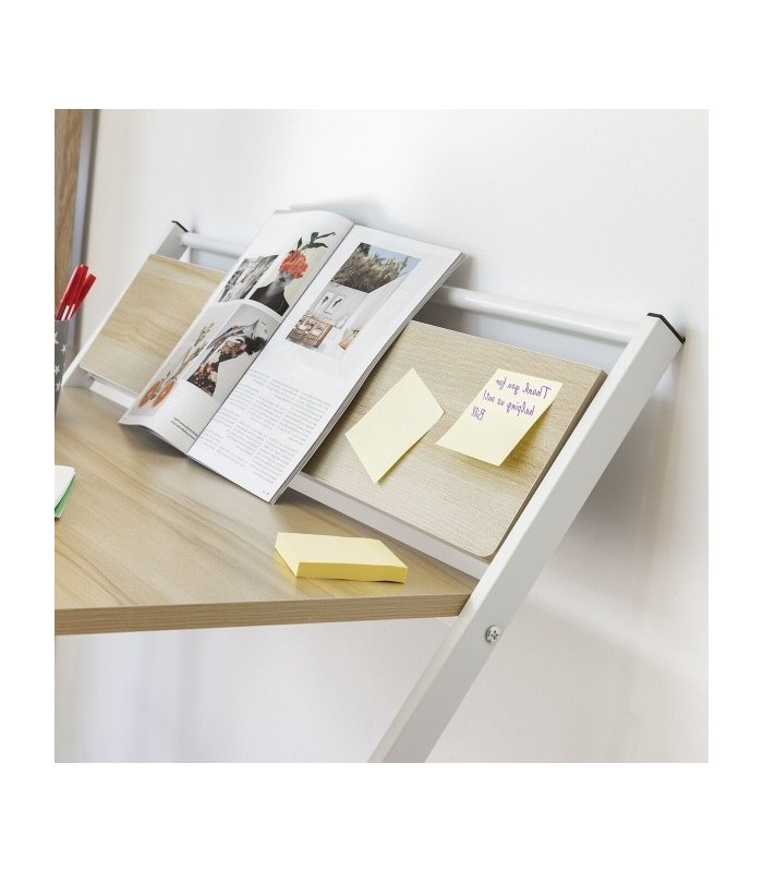 Bureau Pliable avec Étagère – Polyvalent et Gain de Place