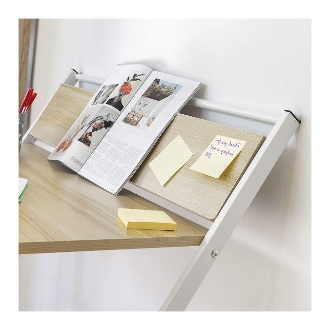 Bureau Pliable avec Étagère – Polyvalent et Gain de Place