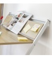 Bureau Pliable avec Étagère – Polyvalent et Gain de Place