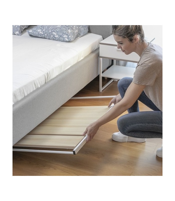 Bureau Pliable avec Étagère – Polyvalent et Gain de Place