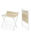 Bureau Pliable avec Étagère – Polyvalent et Gain de Place
