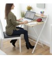 Bureau Pliable avec Étagère – Polyvalent et Gain de Place
