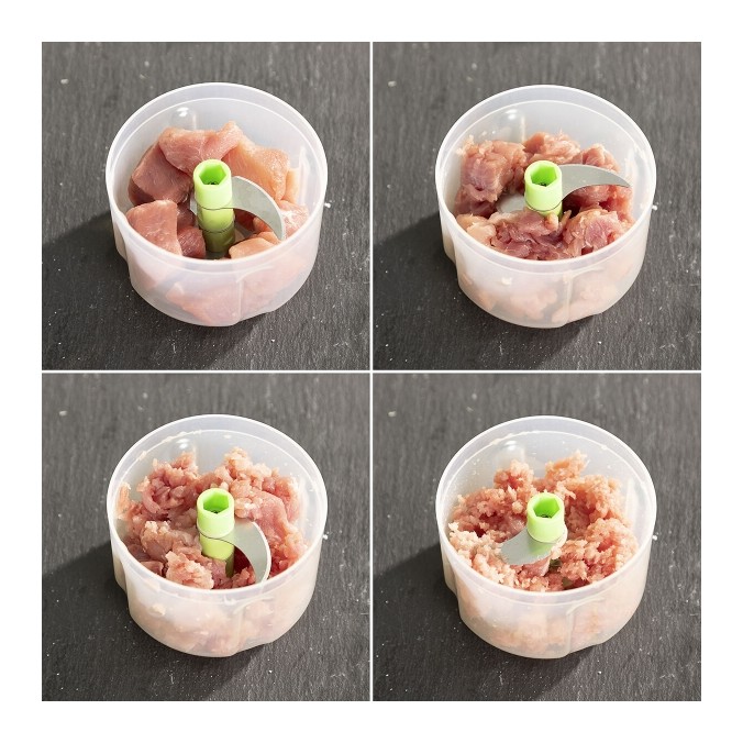 Mini Hachoir Rechargeable et Portable | Coupe & Mixe Facilement