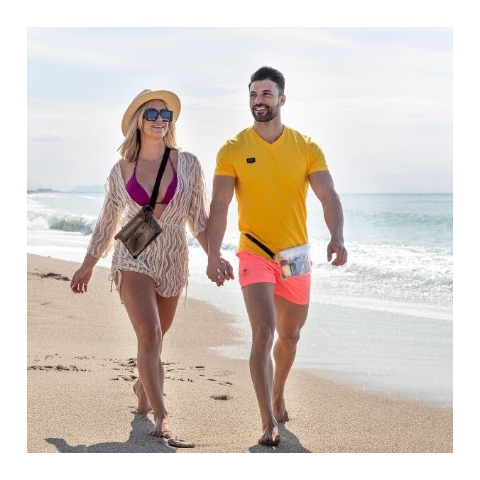 Pochette banane transparente étanches en lot de 2