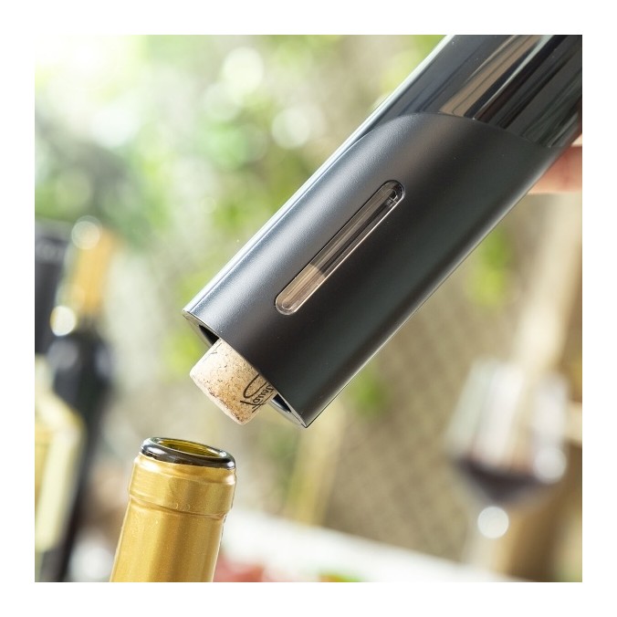 Tire-bouchon électrique à piles, noir