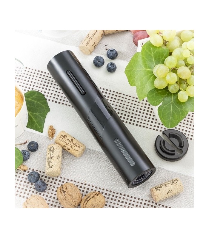 Tire-bouchon électrique à piles, noir