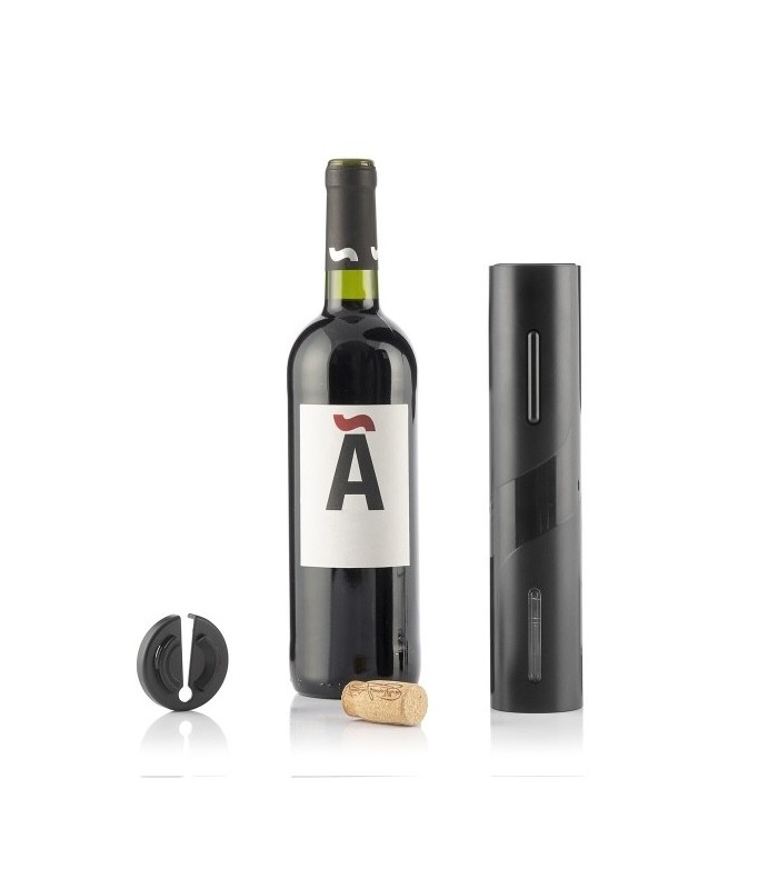 Tire-bouchon électrique à piles, noir