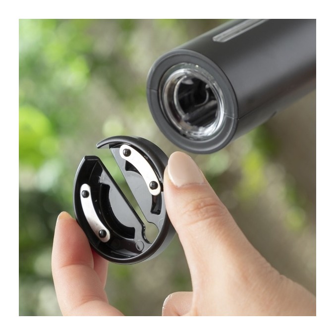 Tire-bouchon électrique à piles, noir