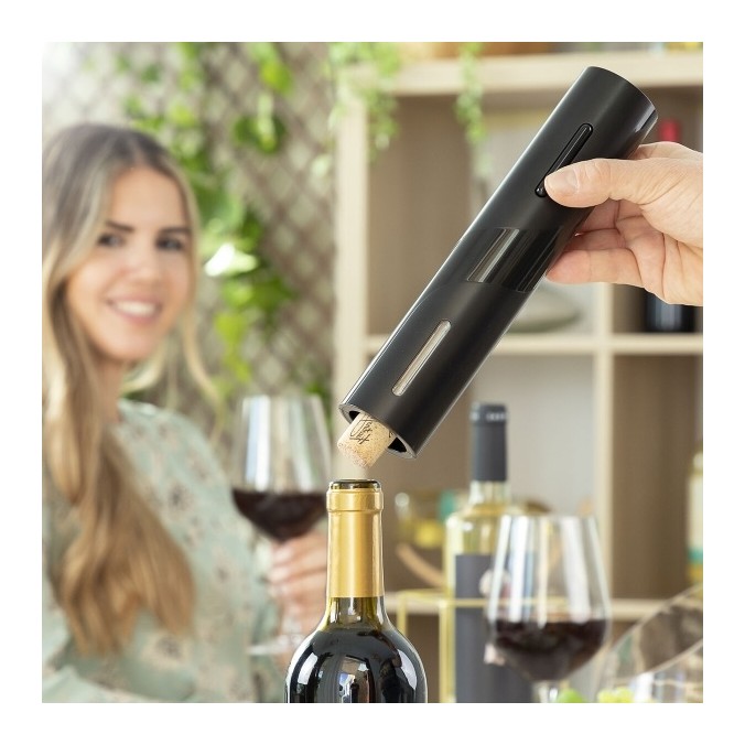 Tire-bouchon électrique à piles, noir