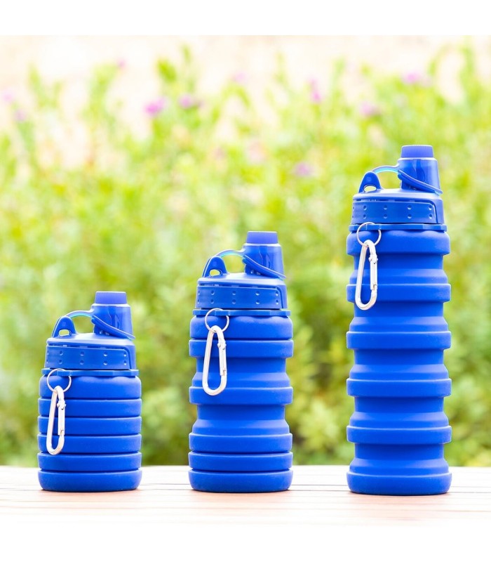 Bouteille gourde pliable en silicone 500ml