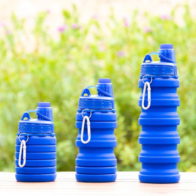 Bouteille gourde pliable en silicone 500ml