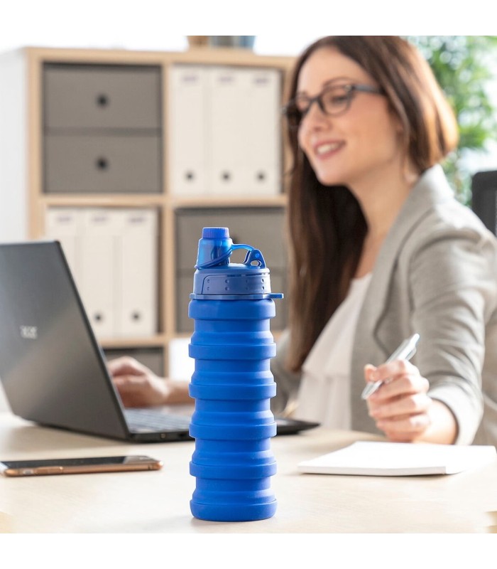 Bouteille gourde pliable en silicone 500ml