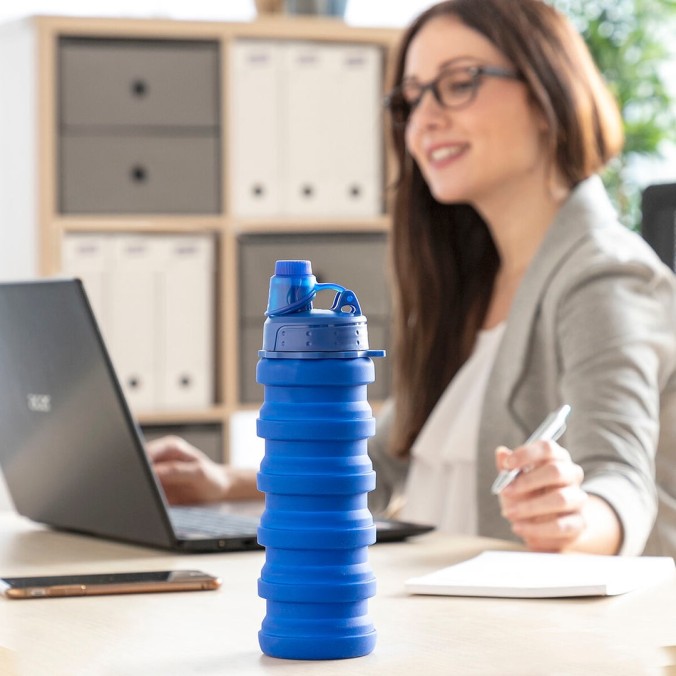 Bouteille gourde pliable en silicone 500ml