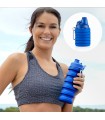 Bouteille gourde pliable en silicone 500ml