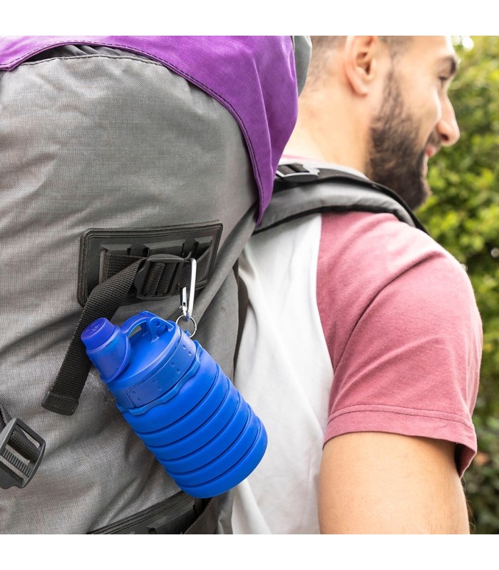 Bouteille gourde pliable en silicone 500ml