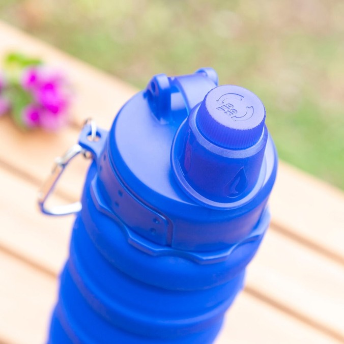 Bouteille gourde pliable en silicone 500ml